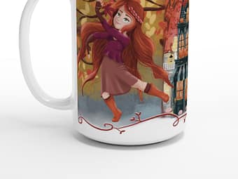 Mug en céramique blanche de 443 ml (15 oz)
